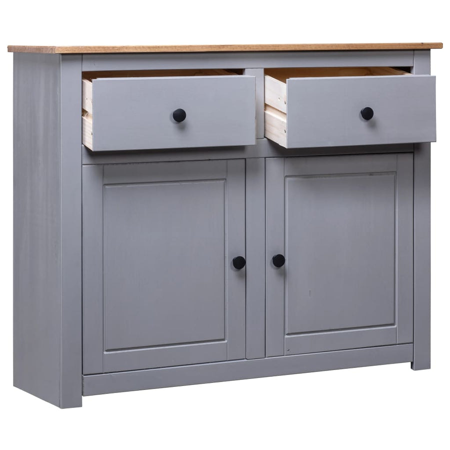 Dressoir Panama Range 93X40X80 Cm Massief Grenenhout Grijs