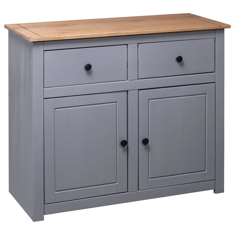 Dressoir Panama Range 93X40X80 Cm Massief Grenenhout Grijs