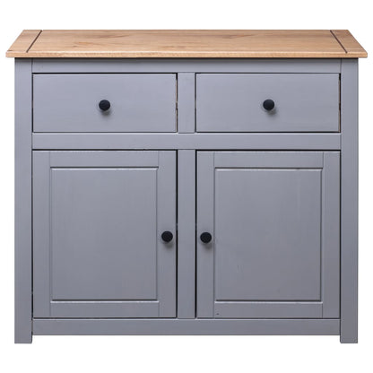 Dressoir Panama Range 93X40X80 Cm Massief Grenenhout Grijs