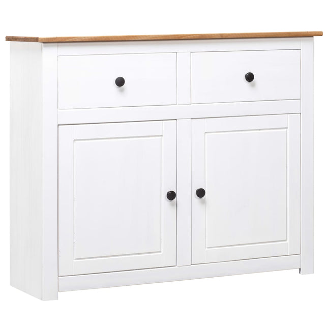 Dressoir Panama Range 93X40X80 Cm Massief Grenenhout Wit