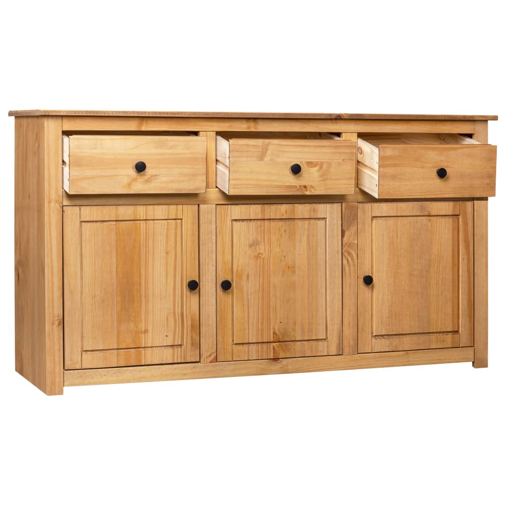 Dressoir Panama Range 35X40X80 Cm Massief Grenenhout Bruin