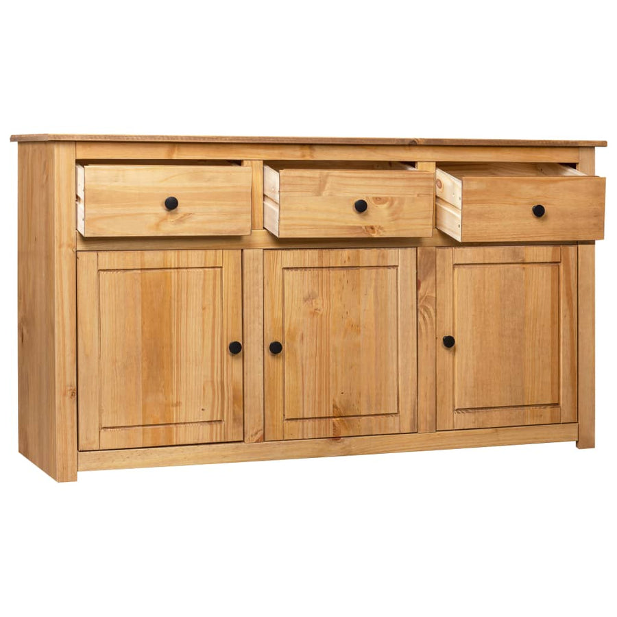 Dressoir Panama Range 35X40X80 Cm Massief Grenenhout Bruin