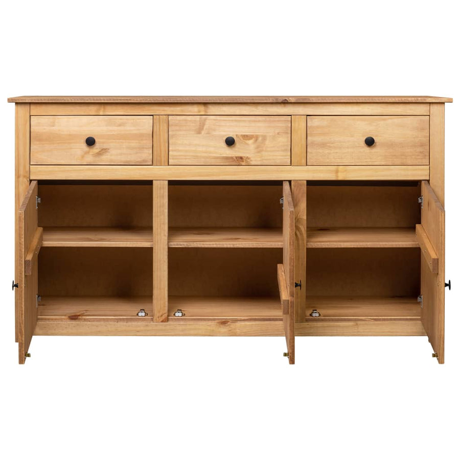 Dressoir Panama Range 35X40X80 Cm Massief Grenenhout Bruin