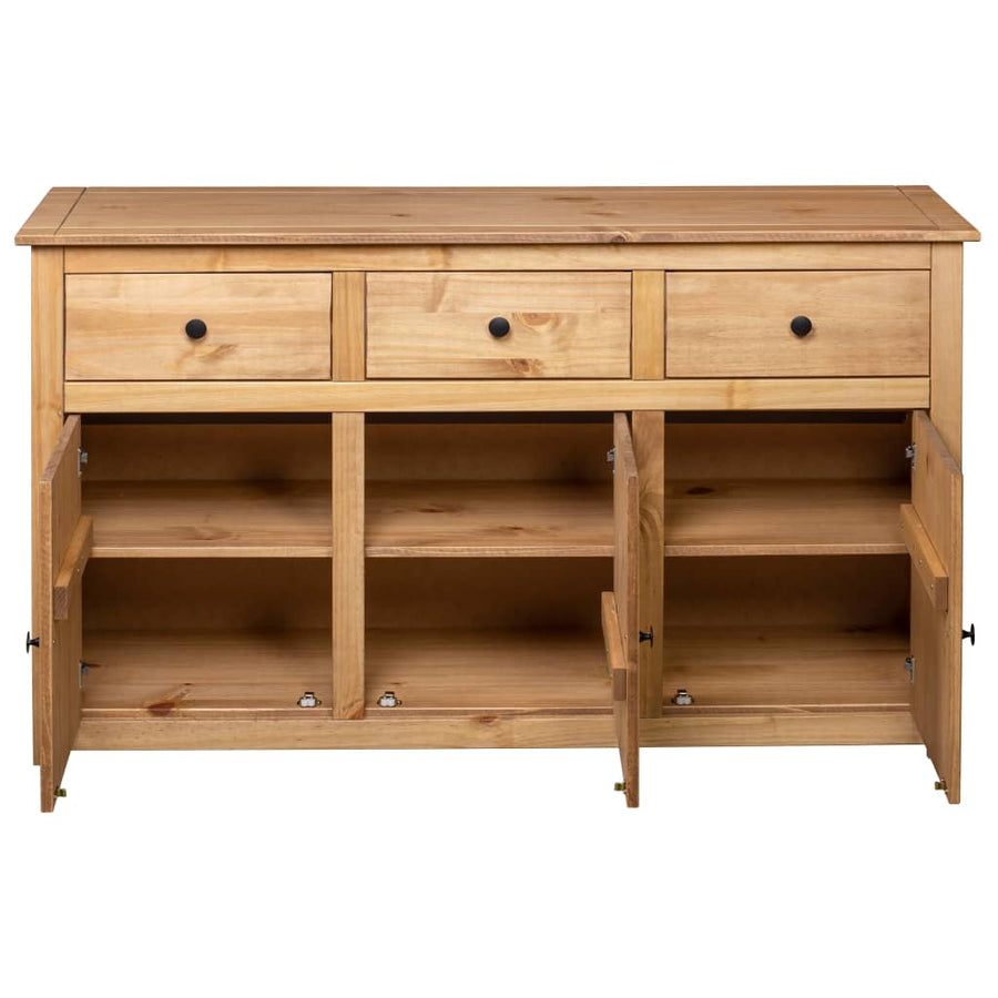 Dressoir Panama Range 35X40X80 Cm Massief Grenenhout Bruin