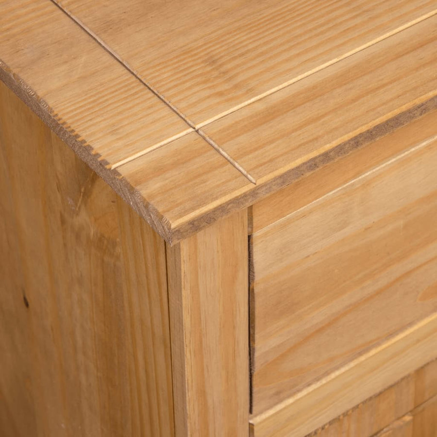 Dressoir Panama Range 35X40X80 Cm Massief Grenenhout Bruin