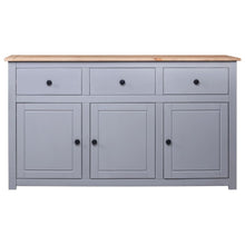 Dressoir Panama Range 35X40X80 Cm Massief Grenenhout Grijs