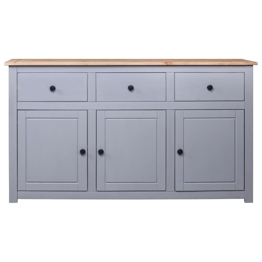 Dressoir Panama Range 35X40X80 Cm Massief Grenenhout Grijs