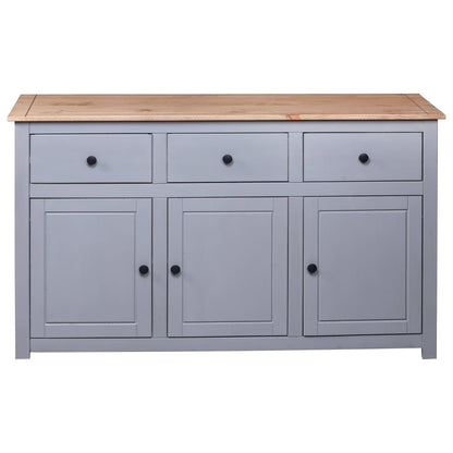 Dressoir Panama Range 35X40X80 Cm Massief Grenenhout Grijs
