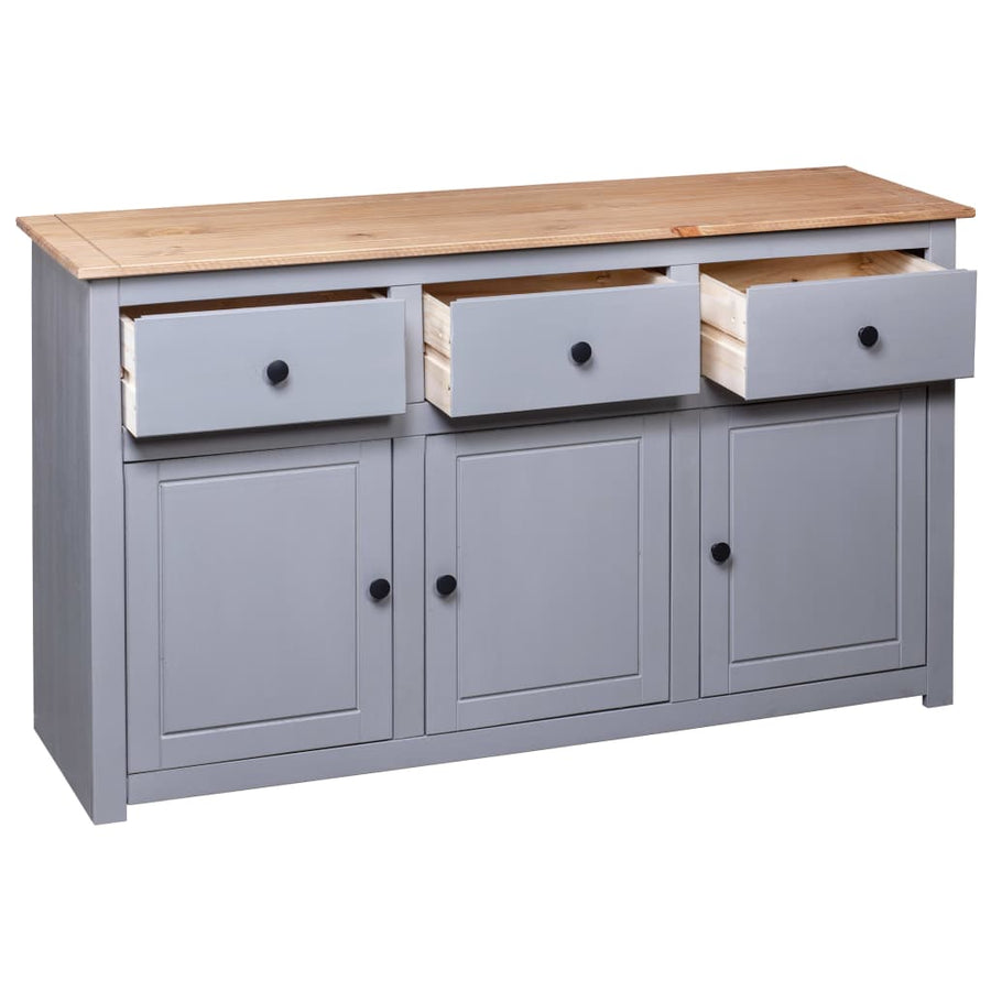 Dressoir Panama Range 35X40X80 Cm Massief Grenenhout Grijs