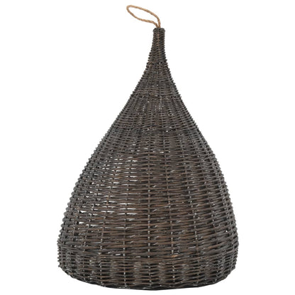 Kattenhuis Met Kussen Tipi 40X60 Cm Natuurlijk Wilgen Grijs