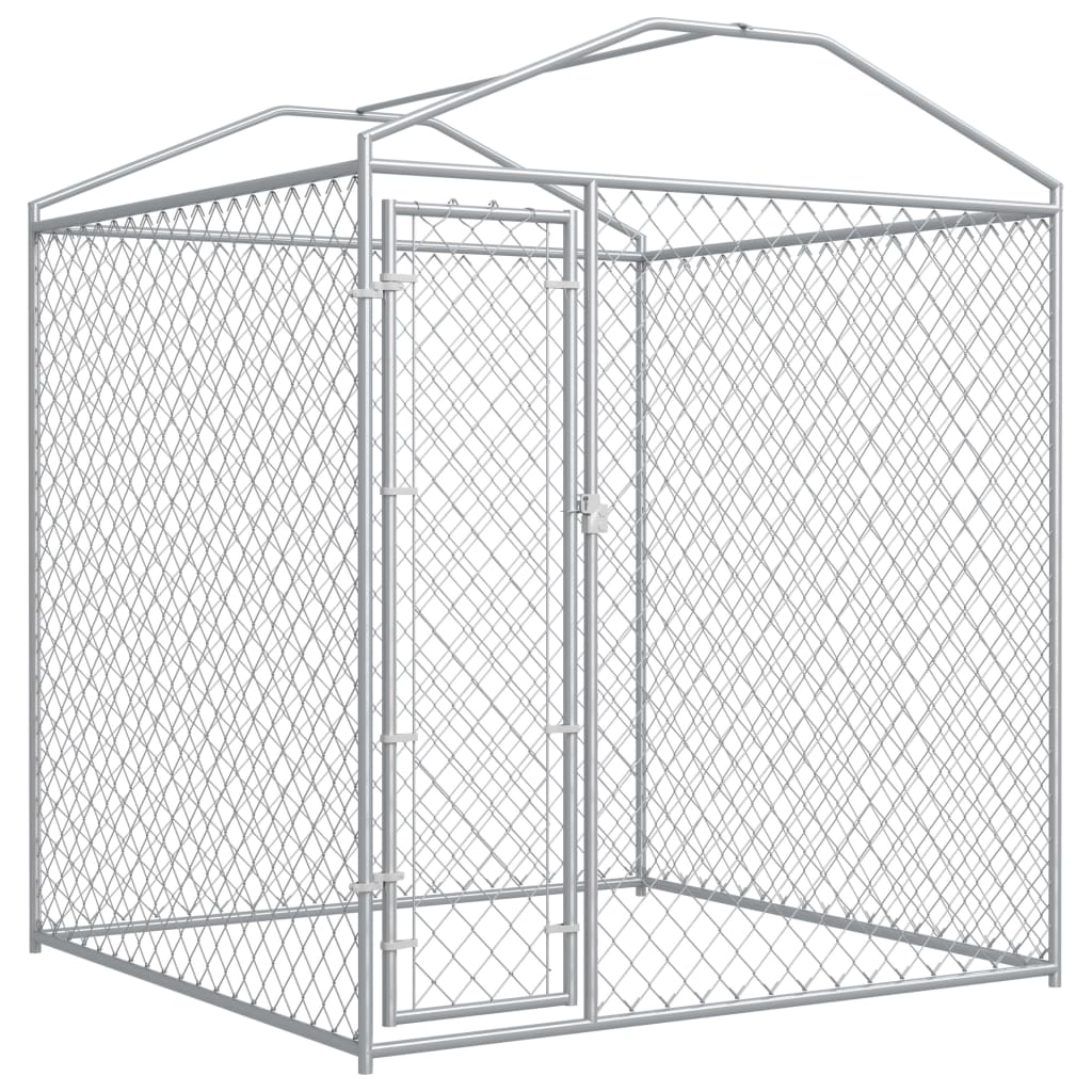 Hondenkennel voor buiten met dak 193x193x225 cm 193 x 193 x 225 cm Ja