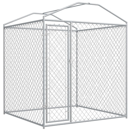 Hondenkennel voor buiten met dak 193x193x225 cm 193 x 193 x 225 cm Ja