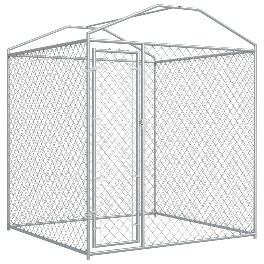 Hondenkennel voor buiten met dak 193x193x225 cm 193 x 193 x 225 cm Ja