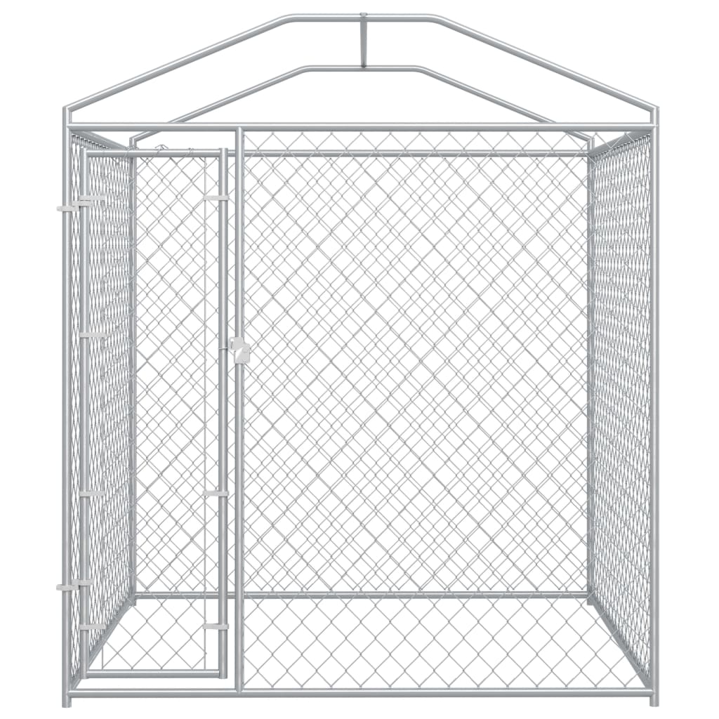 Hondenkennel voor buiten met dak 193x193x225 cm 193 x 193 x 225 cm Ja