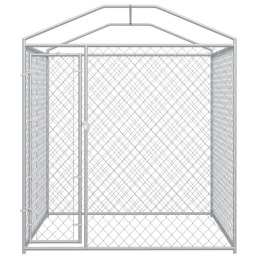 Hondenkennel voor buiten met dak 193x193x225 cm 193 x 193 x 225 cm Ja