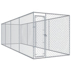 Hondenkennel buiten 760x192x185 cm gegalvaniseerd staal