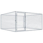 Hondenkennel buiten 2x2x1 m gegalvaniseerd staal