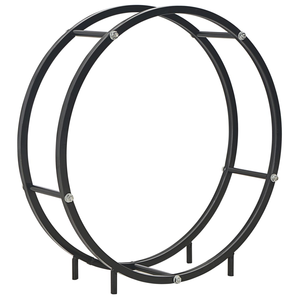 Haardhoutrek Staal Zwart 70 x 20 x 70 cm