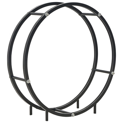 Haardhoutrek Staal Zwart 70 x 20 x 70 cm