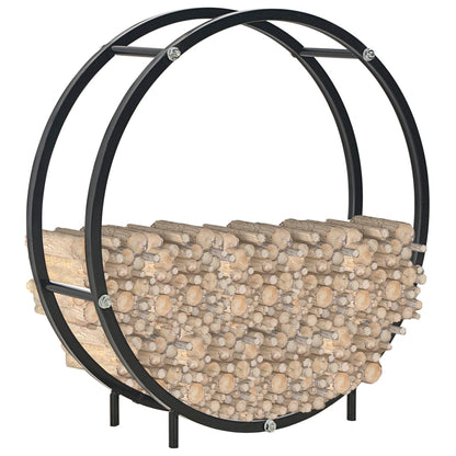 Haardhoutrek Staal Zwart 70 x 20 x 70 cm