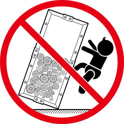 Haardhoutrek Met Basis Staal Zwart 37 x 37 x 113 cm