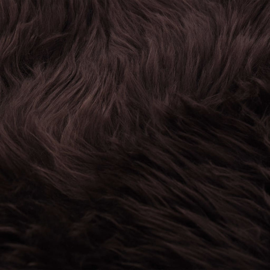 Vloerkleed 60x180 cm schapenvacht bruin
