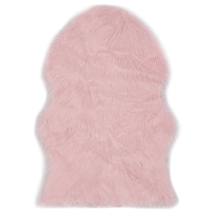 Vloerkleed 60X90 Cm Kunstschapenvacht Roze