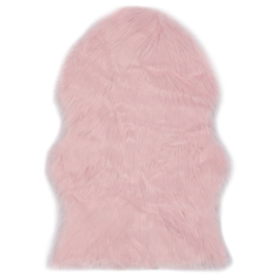 Vloerkleed 60X90 Cm Kunstschapenvacht Roze