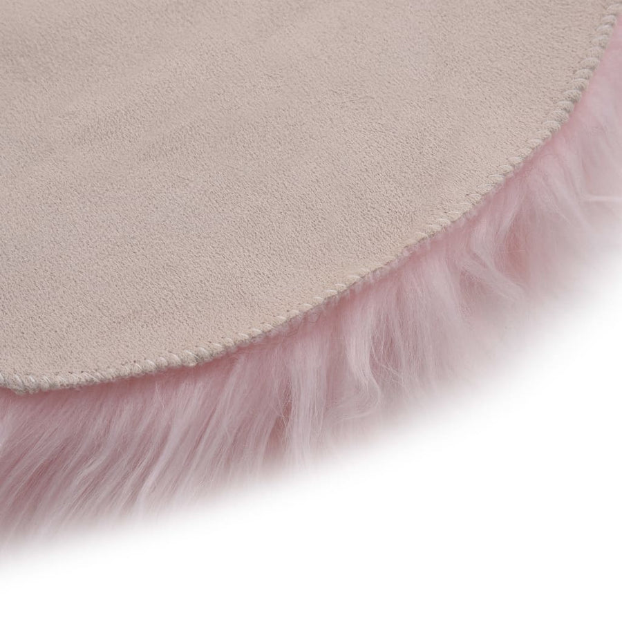 Vloerkleed 60X90 Cm Kunstschapenvacht Roze