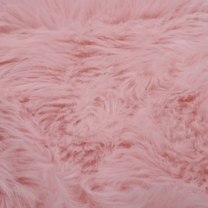 Vloerkleed 60X90 Cm Kunstschapenvacht Roze