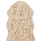 Rug 60x90 cm faux sheepskin mottled brown