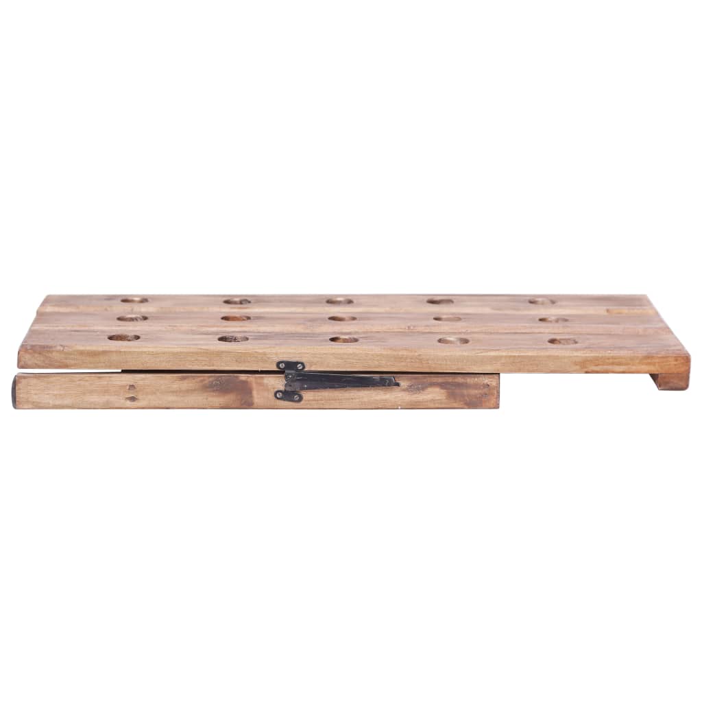 Wijnrek Voor 15 Flessen 26X50X70 Cm Massief Mahoniehout