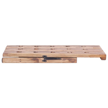 Wijnrek Voor 15 Flessen 26X50X70 Cm Massief Mahoniehout