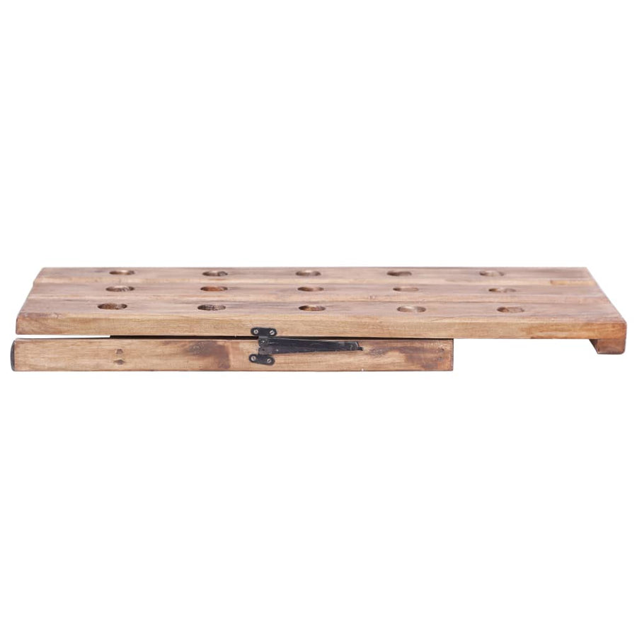 Wijnrek Voor 15 Flessen 26X50X70 Cm Massief Mahoniehout