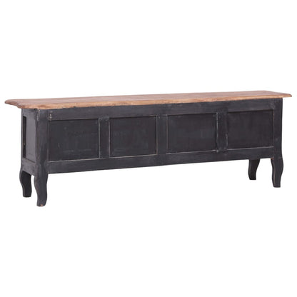 Tv-meubel 120x30x40 cm massief mahoniehout zwart