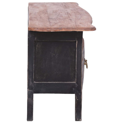 Tv-meubel 120x30x40 cm massief mahoniehout zwart