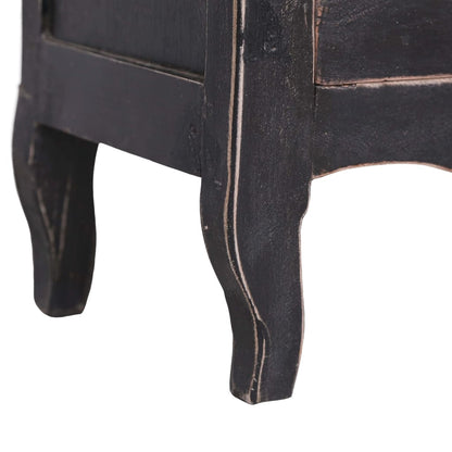 Tv-meubel 120x30x40 cm massief mahoniehout zwart