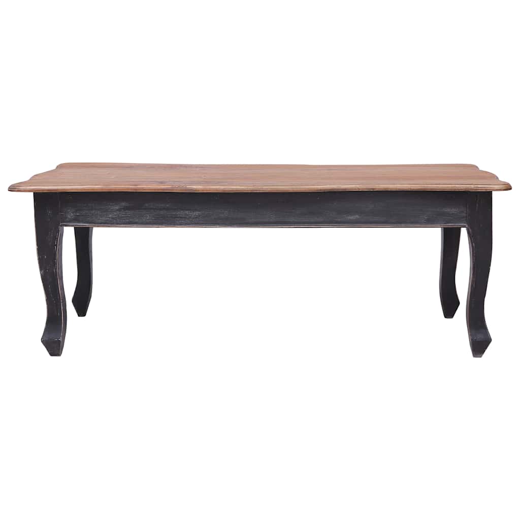 Salontafel 120x60x45 cm massief mahoniehout zwart