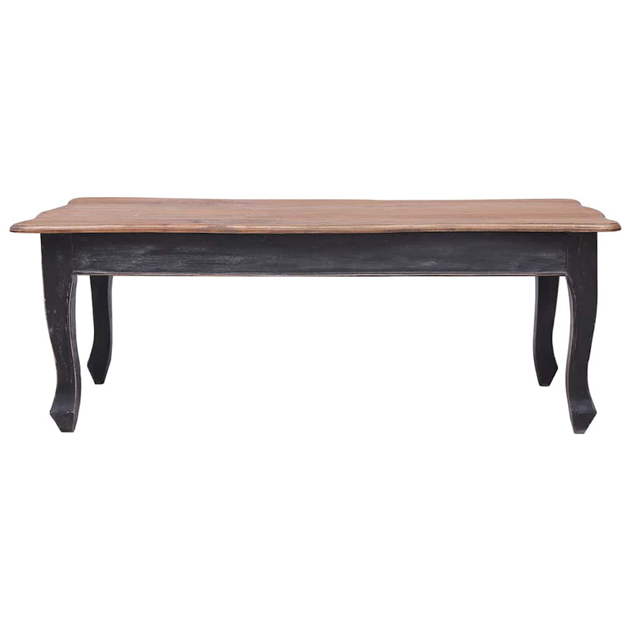 Salontafel 120x60x45 cm massief mahoniehout zwart