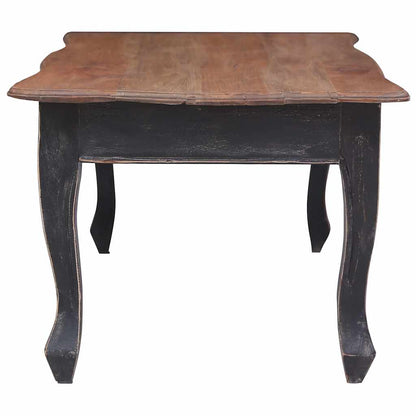 Salontafel 120x60x45 cm massief mahoniehout zwart