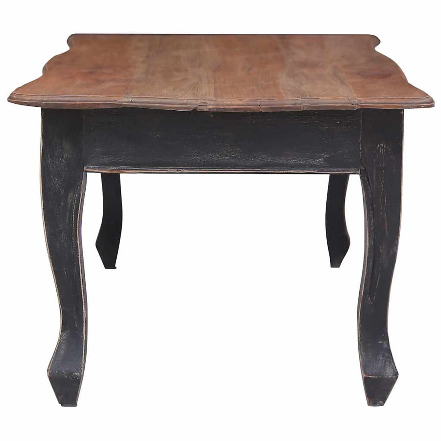 Salontafel 120x60x45 cm massief mahoniehout zwart