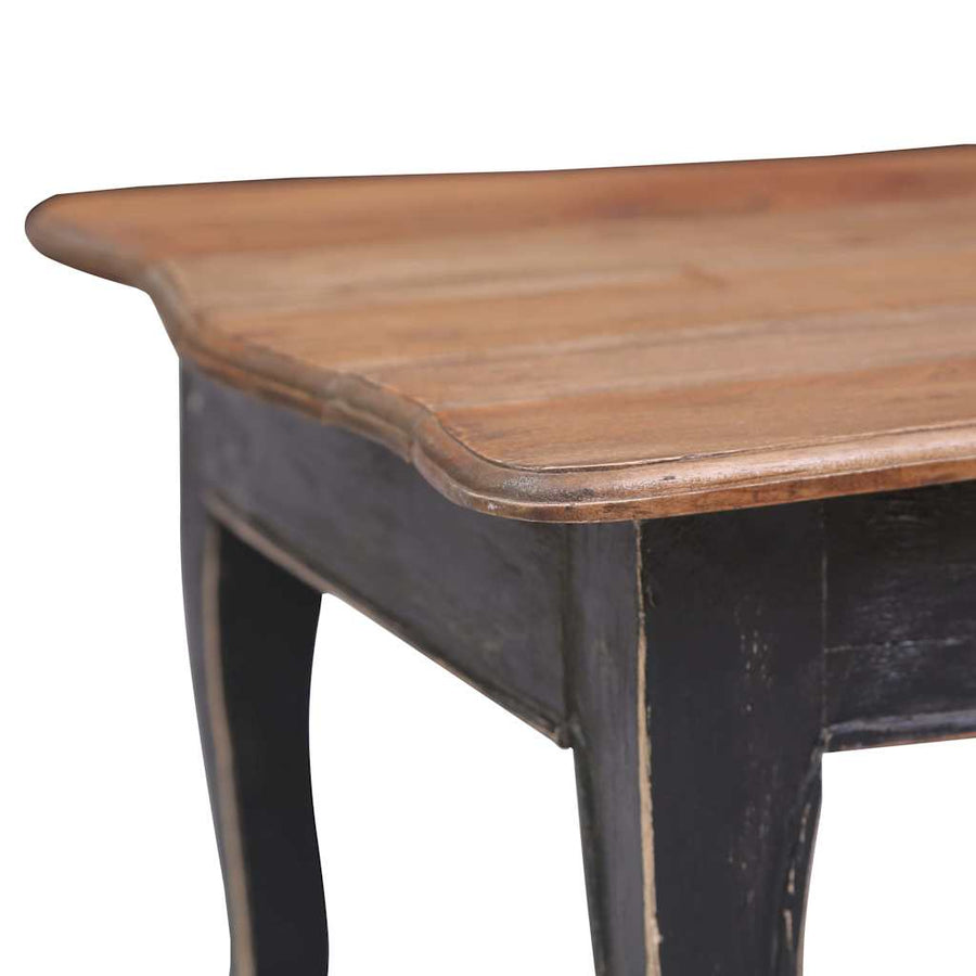 Salontafel 120x60x45 cm massief mahoniehout zwart