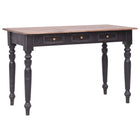Desk with 3 drawers 117x57x75 cm solid mahogany