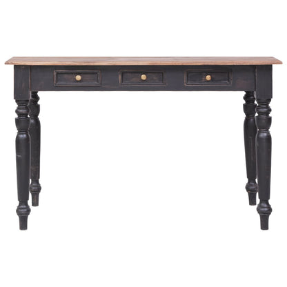 Bureau Met 3 Lades 117X57X75 Cm Massief Mahoniehout oudbruin