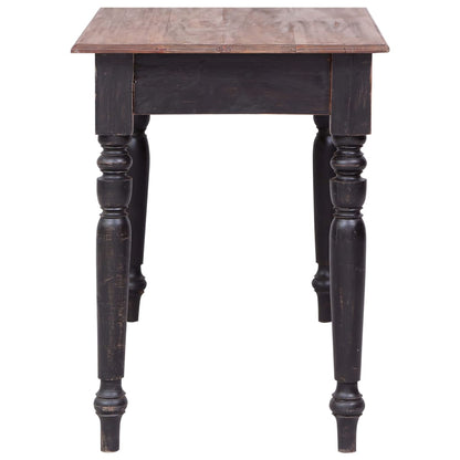 Bureau Met 3 Lades 117X57X75 Cm Massief Mahoniehout oudbruin
