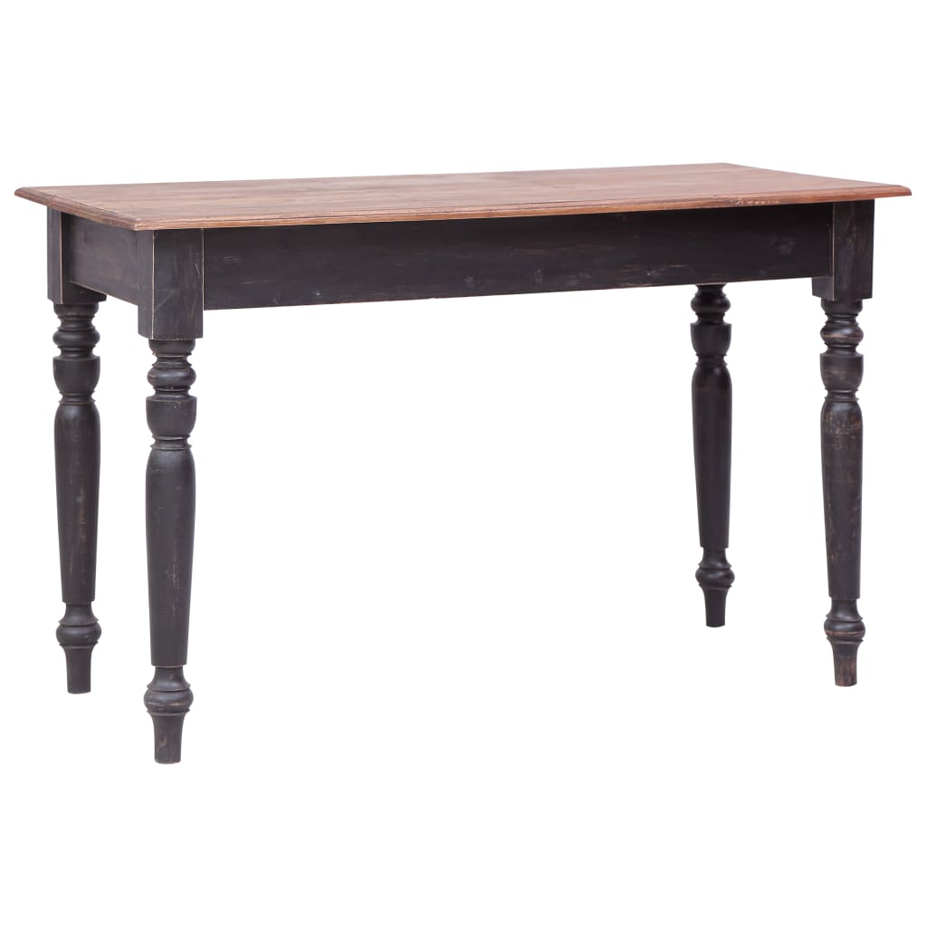 Bureau Met 3 Lades 117X57X75 Cm Massief Mahoniehout oudbruin