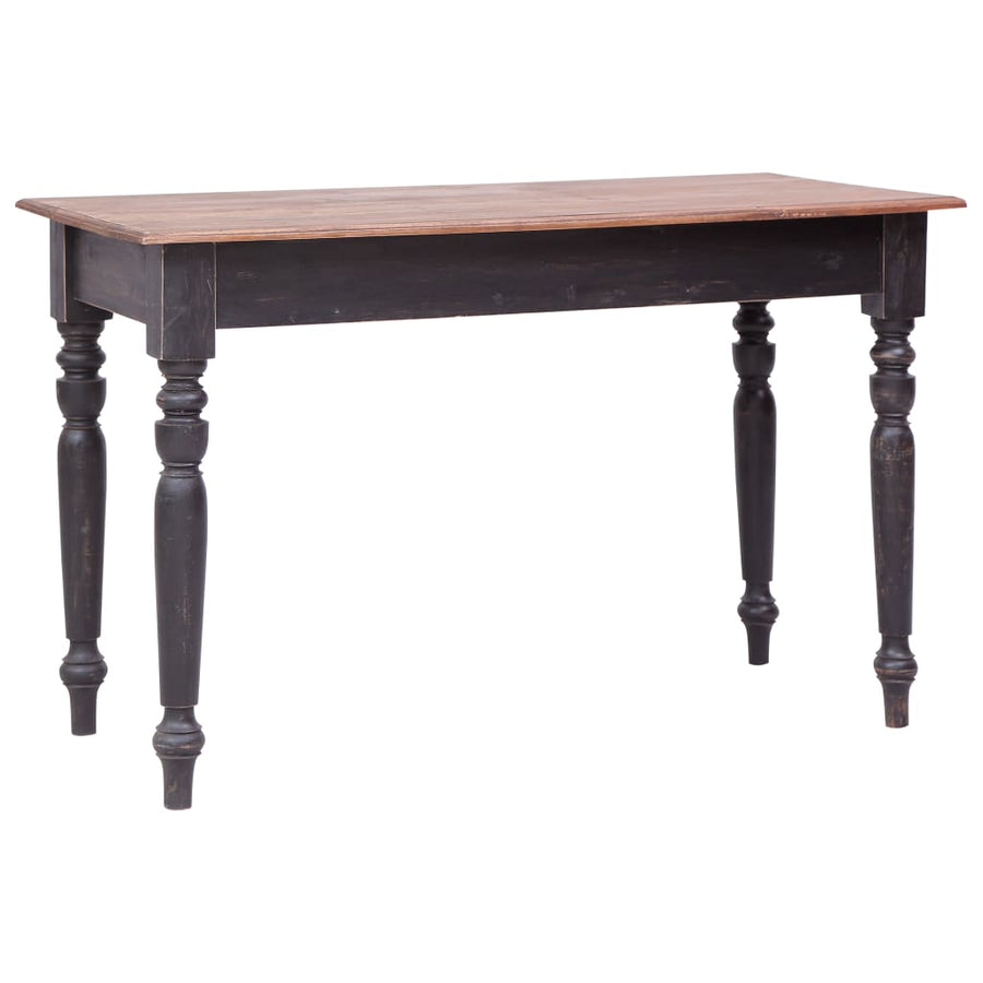 Bureau Met 3 Lades 117X57X75 Cm Massief Mahoniehout oudbruin