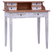 Schrijftafel 90x50x101 cm massief mahoniehout