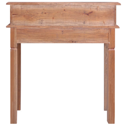 Schrijftafel Met Lades 90X50X101 Cm Massief Mahoniehout Bruin