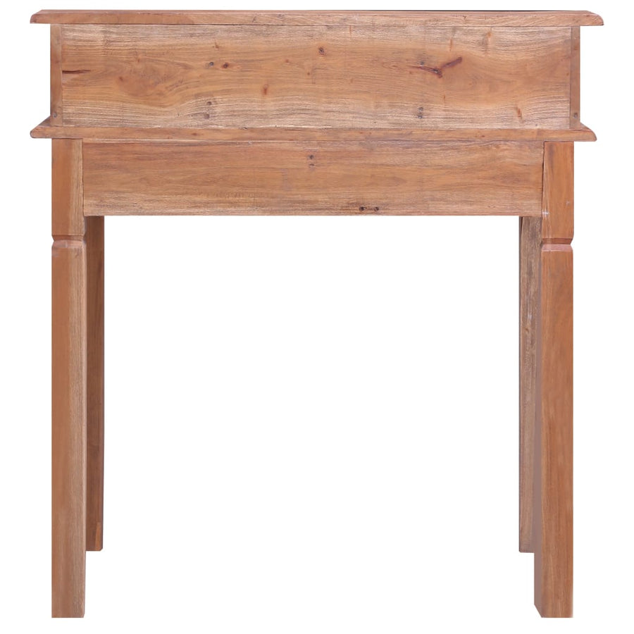 Schrijftafel Met Lades 90X50X101 Cm Massief Mahoniehout Bruin